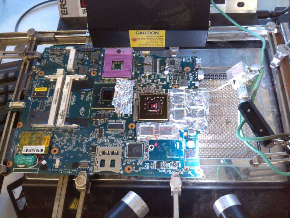 Sony VGN-FZ31M NVIDIA GeForce 8400M GT Graphics Card Repair