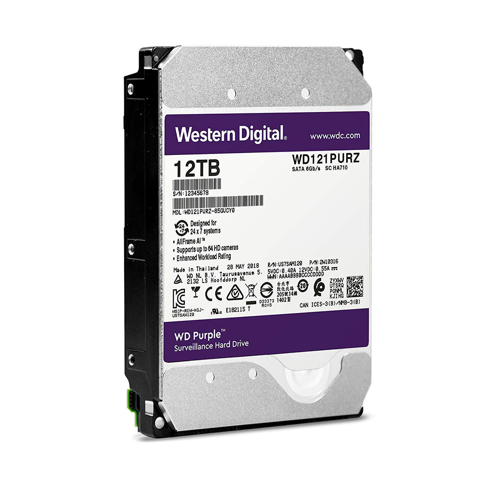WD Purple 7200 RPM Surveillance Hard Drive Data Recovery